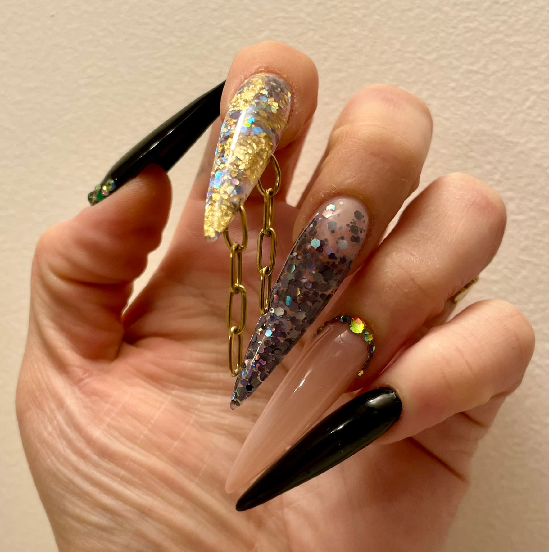 Noir & or — Gel