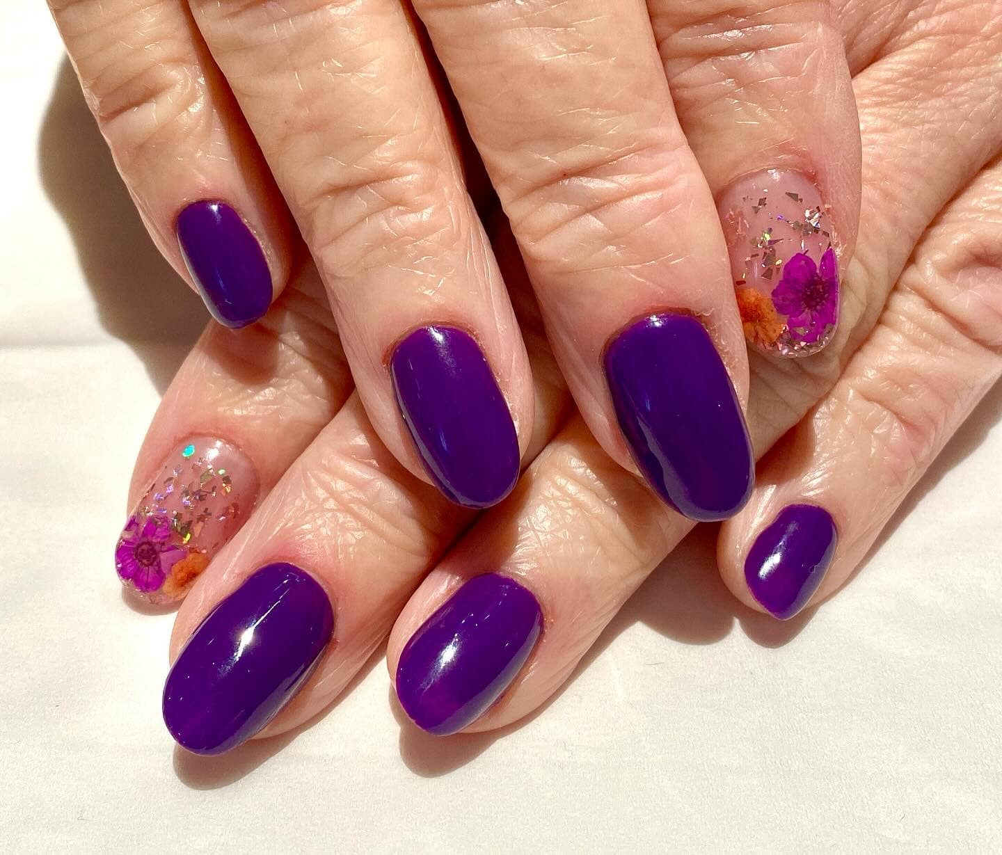 Violette en fleurs — Semi-permanent
